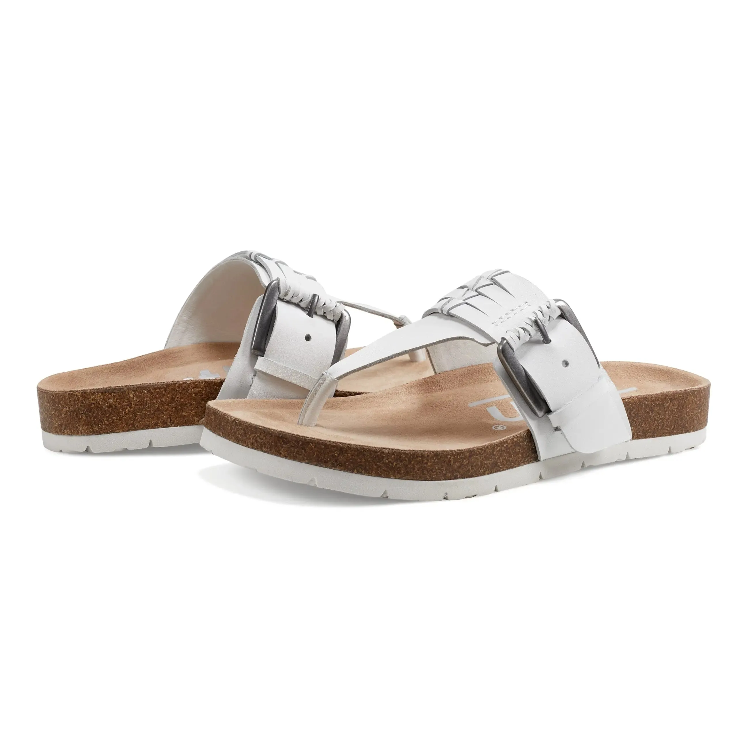 Aldora Woven Round Toe Casual Flat Sandals