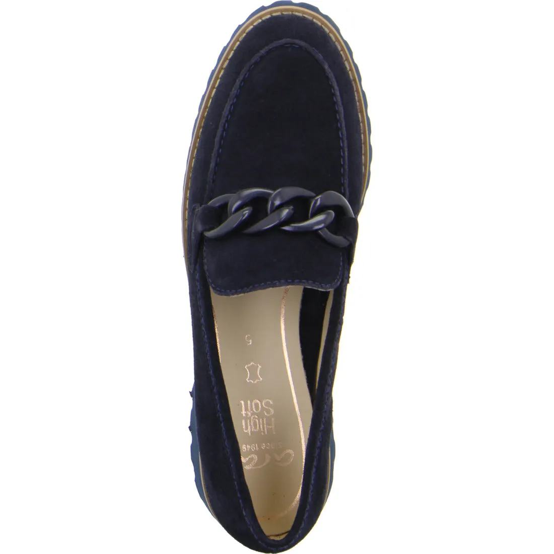 Ara Kent Ladies Chain Trim Loafer