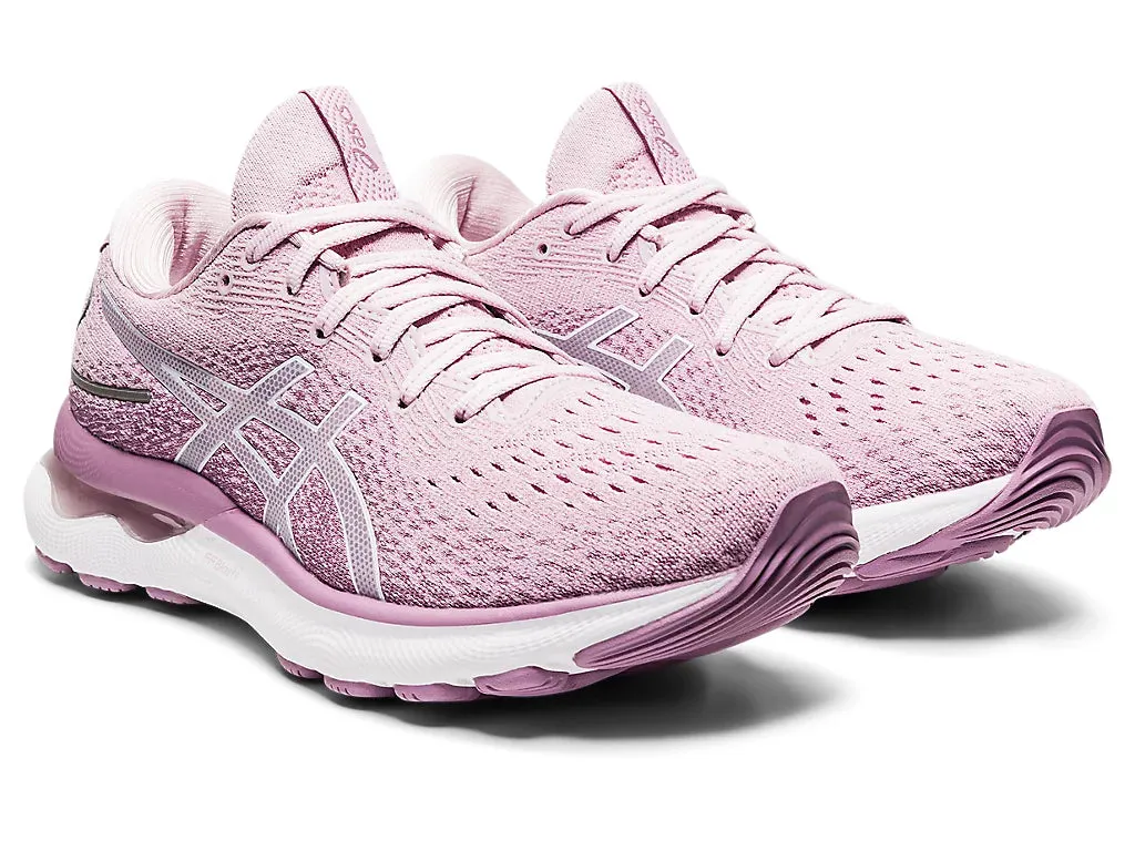 ASICS Women's GEL-NIMBUS 24 (Barely Rose/White)