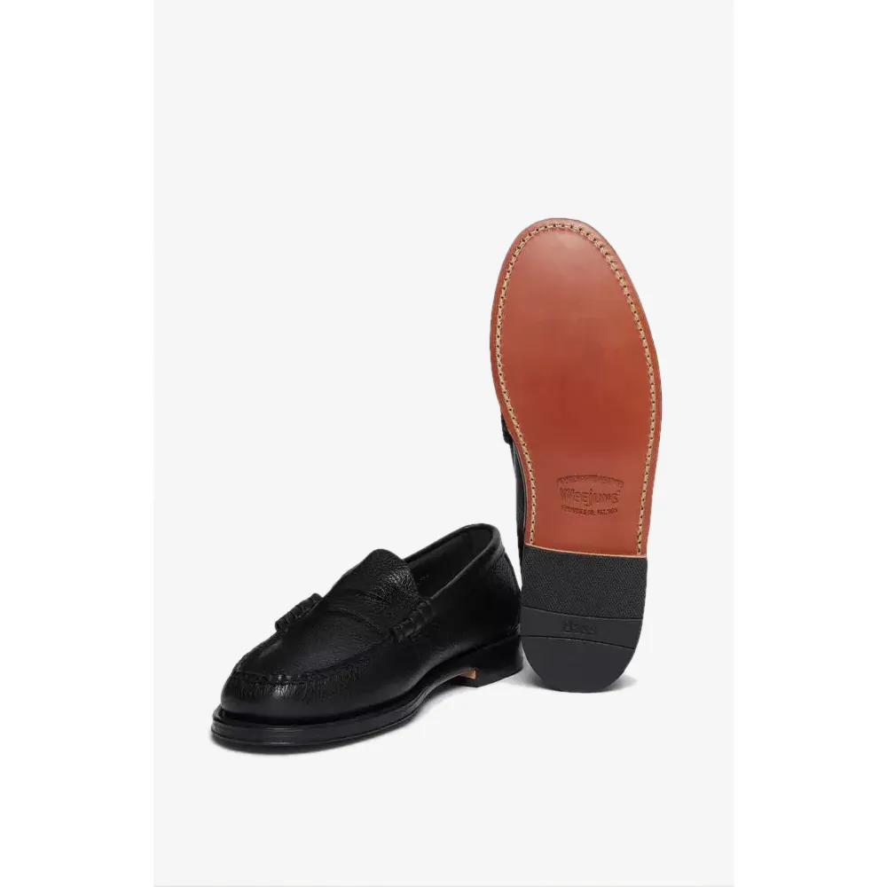 Bass Weejun - Larson Textured Leather Black - Penny Loafer