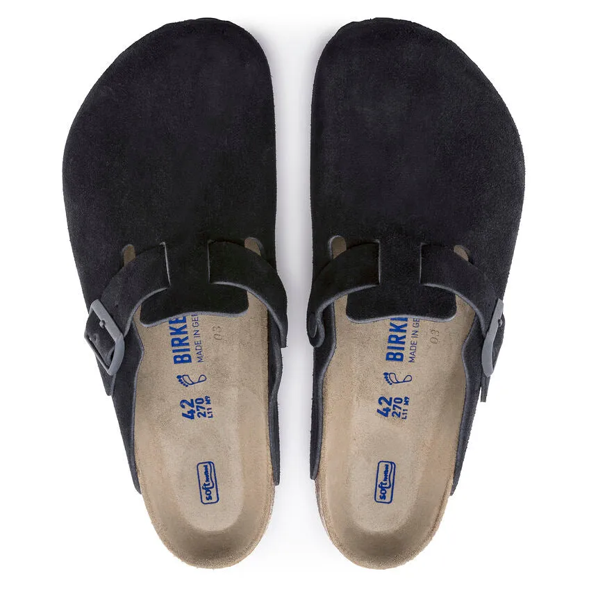 Birkenstock Boston Soft Footbed Suede Leather