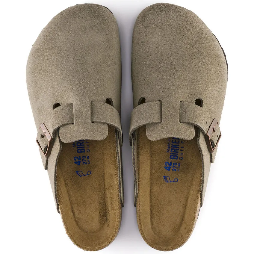 Birkenstock Boston Soft Footbed Suede Leather