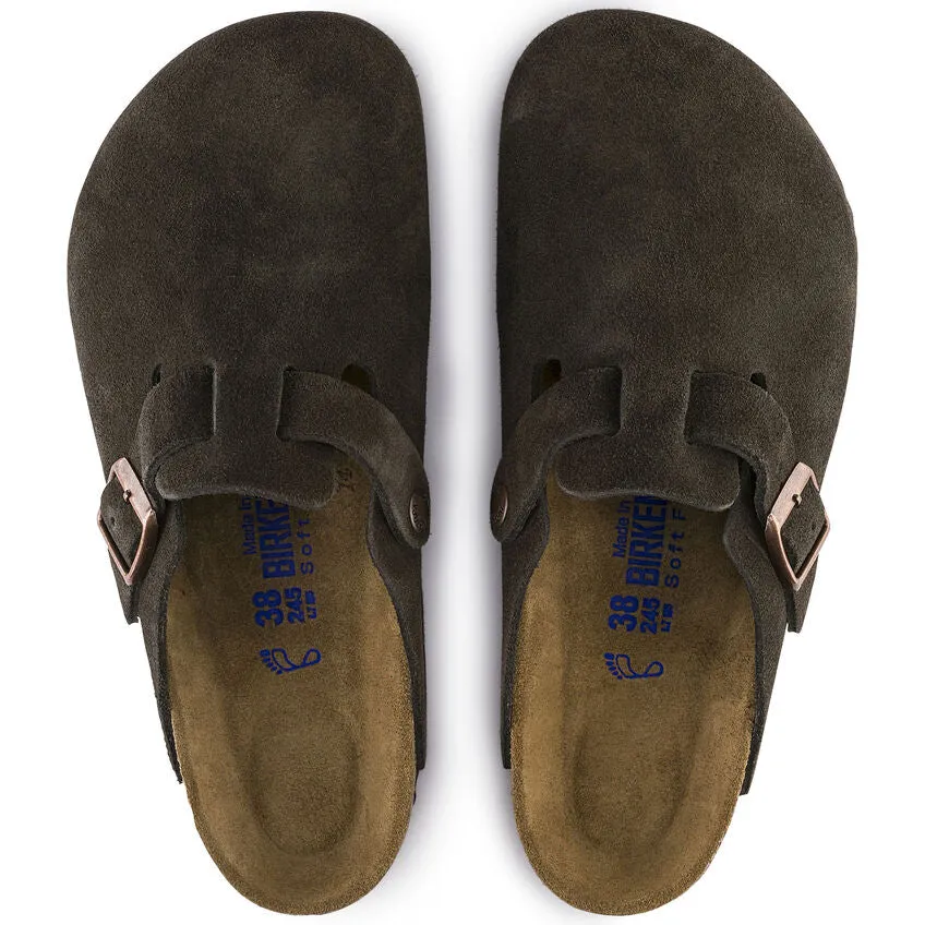 Birkenstock Boston Soft Footbed Suede Leather