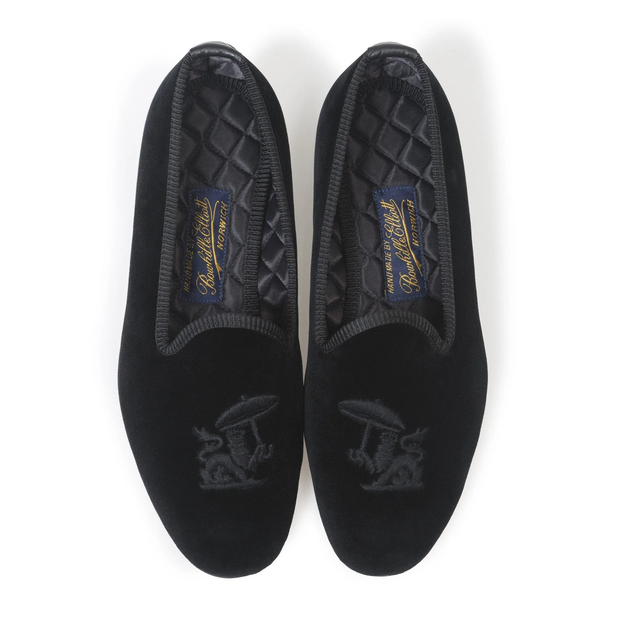 Bowhill & Elliott Armoury Lion Velvet Slipper