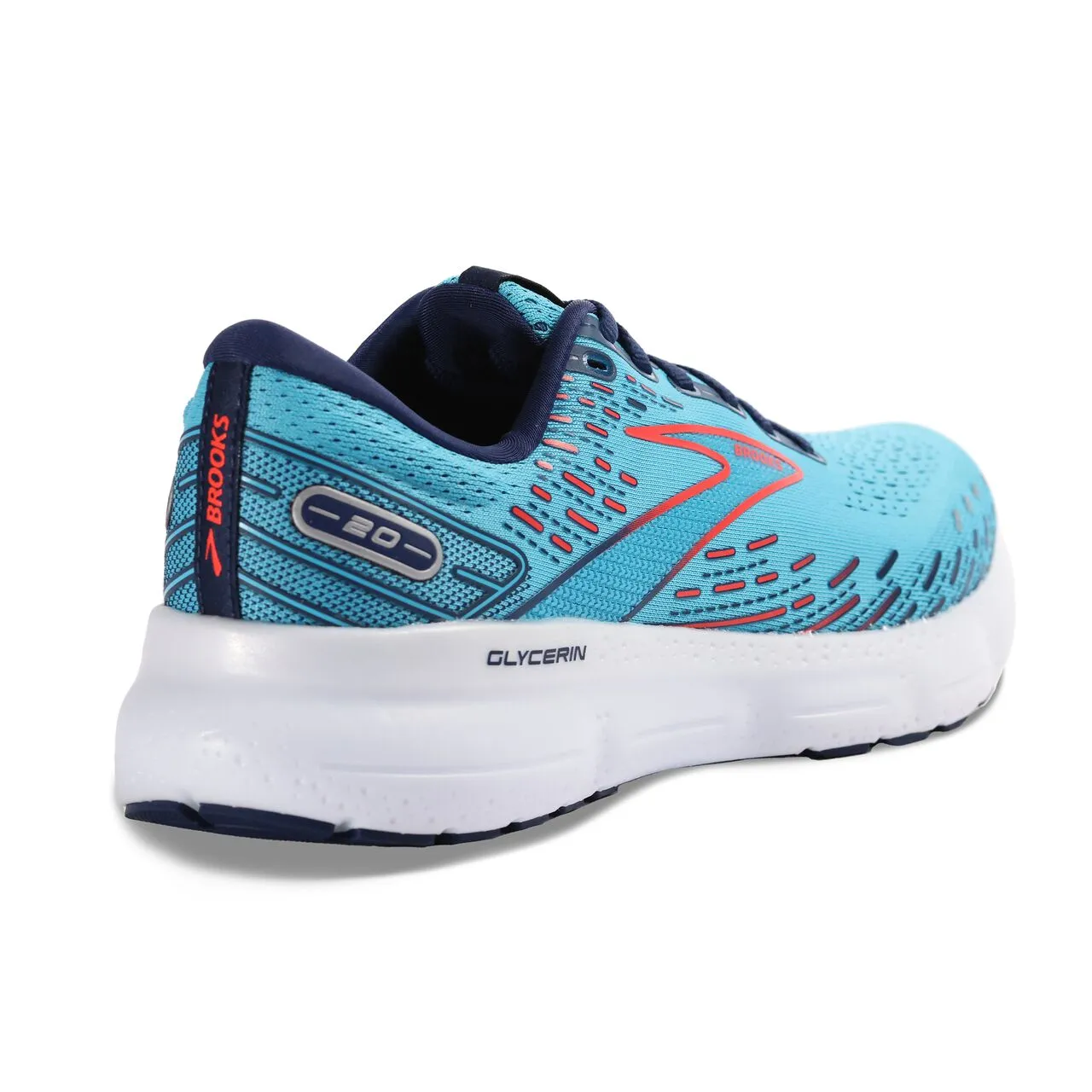 Brooks Glycerin 20 (Mens) - Blue/Navy/Coral