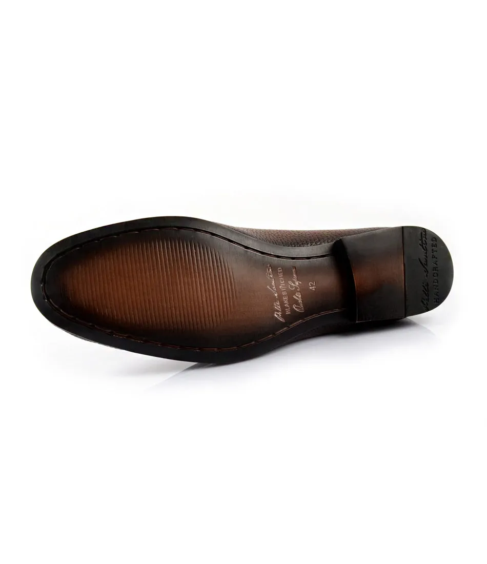 Brown Milled Tassel Loafers - Ultra-Flex