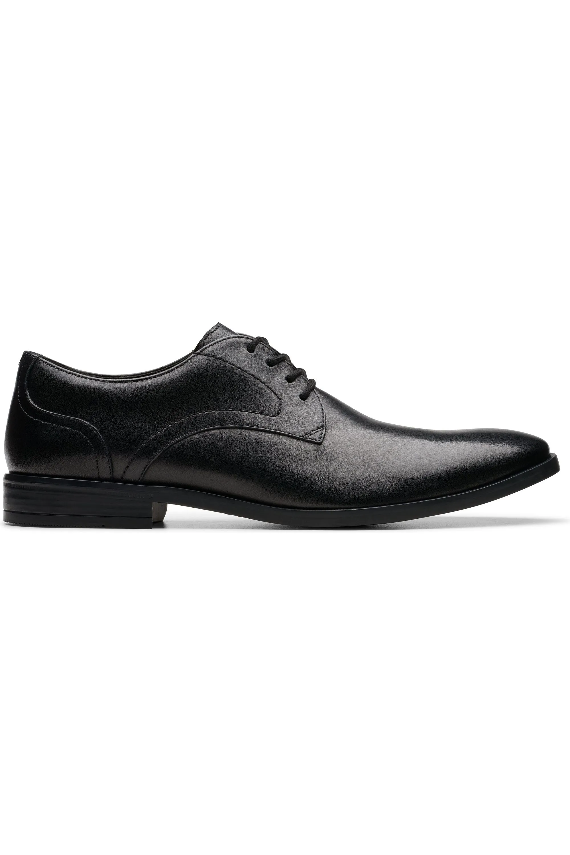 Clarks Brandon Lace in Black Leather