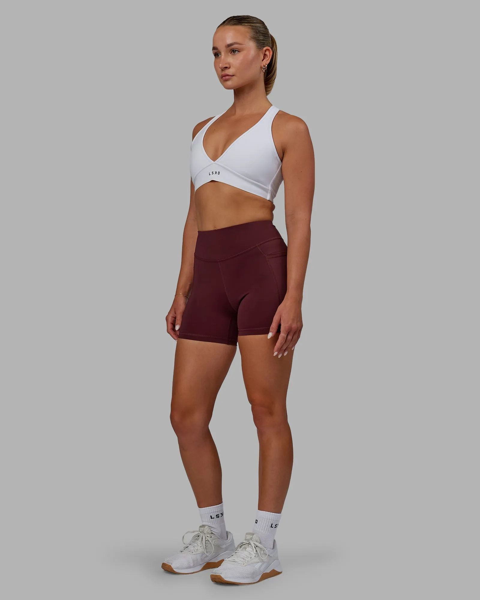 Elite X-Length Shorts - Dark Cherry