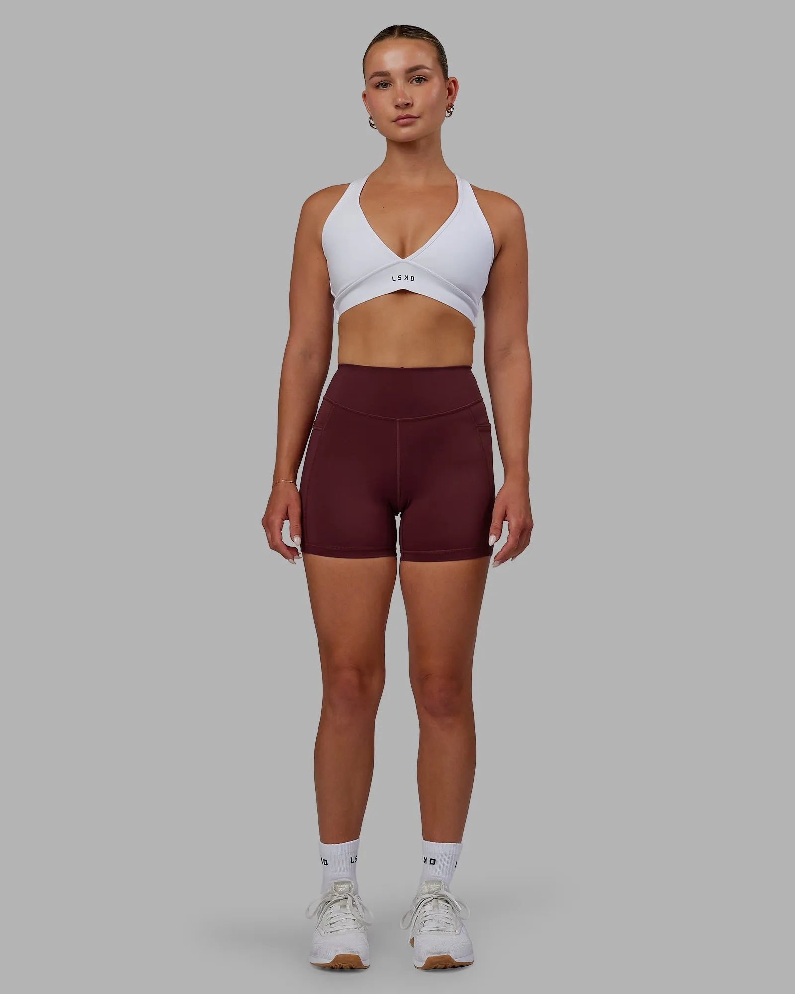 Elite X-Length Shorts - Dark Cherry