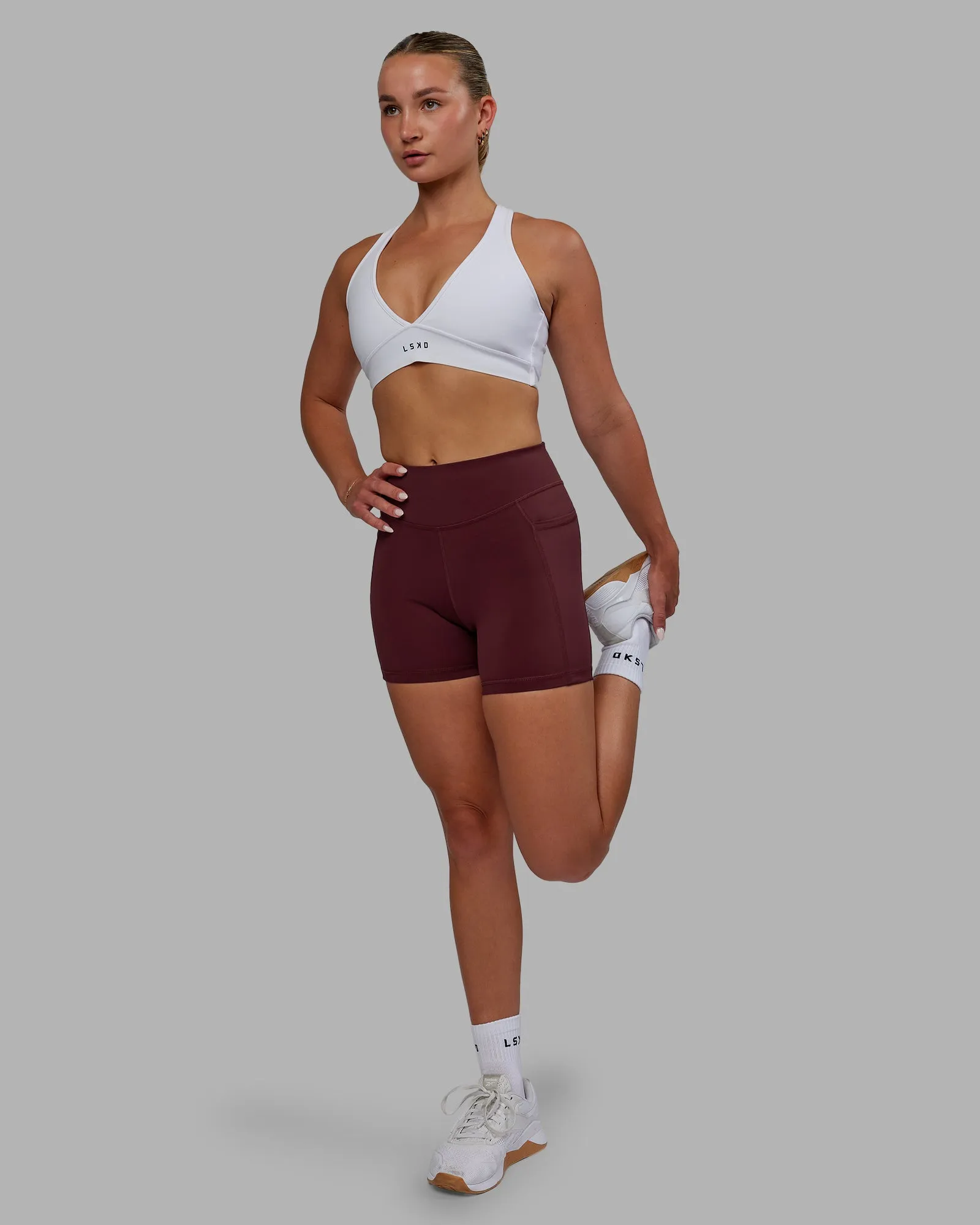 Elite X-Length Shorts - Dark Cherry