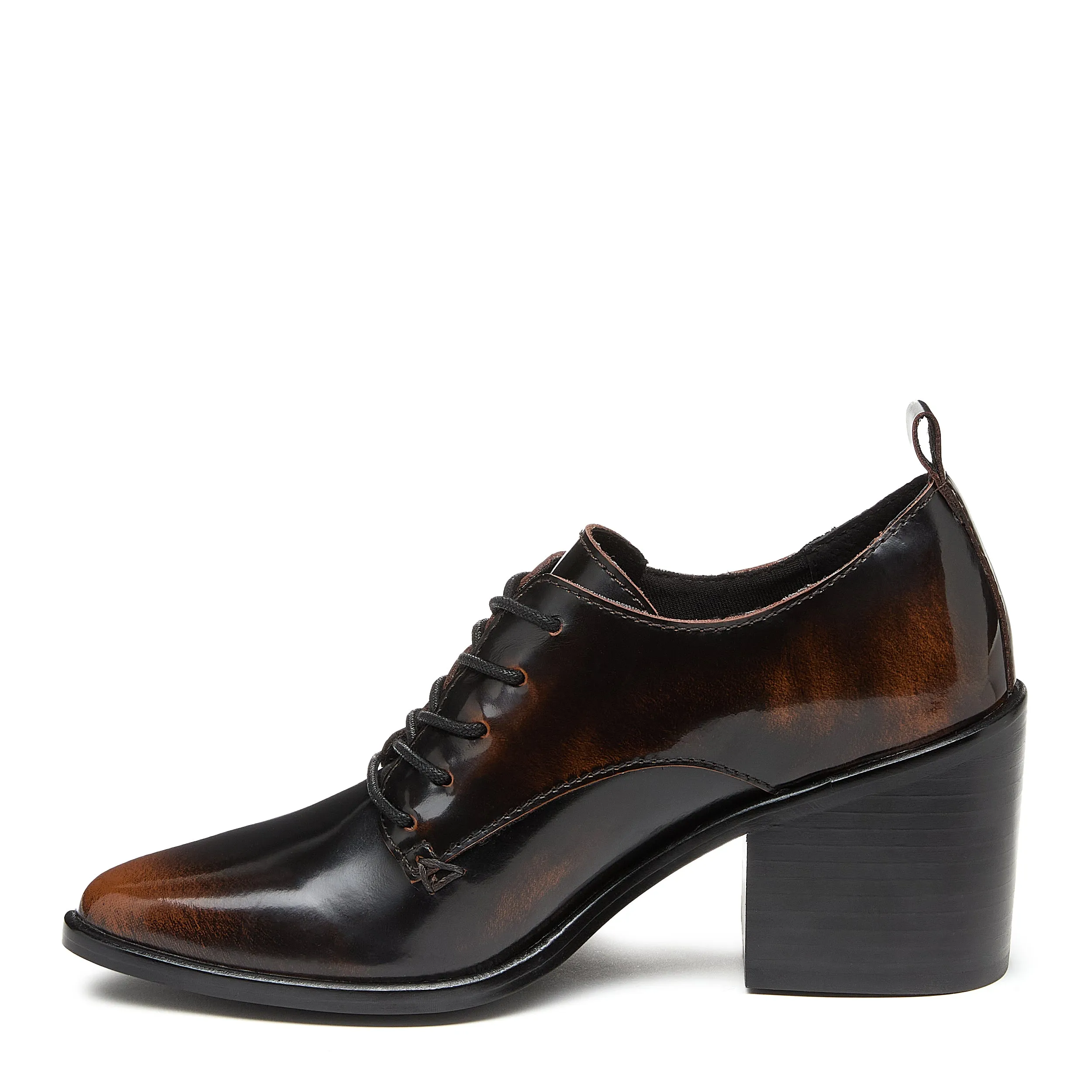 Ember Black Heeled Loafers