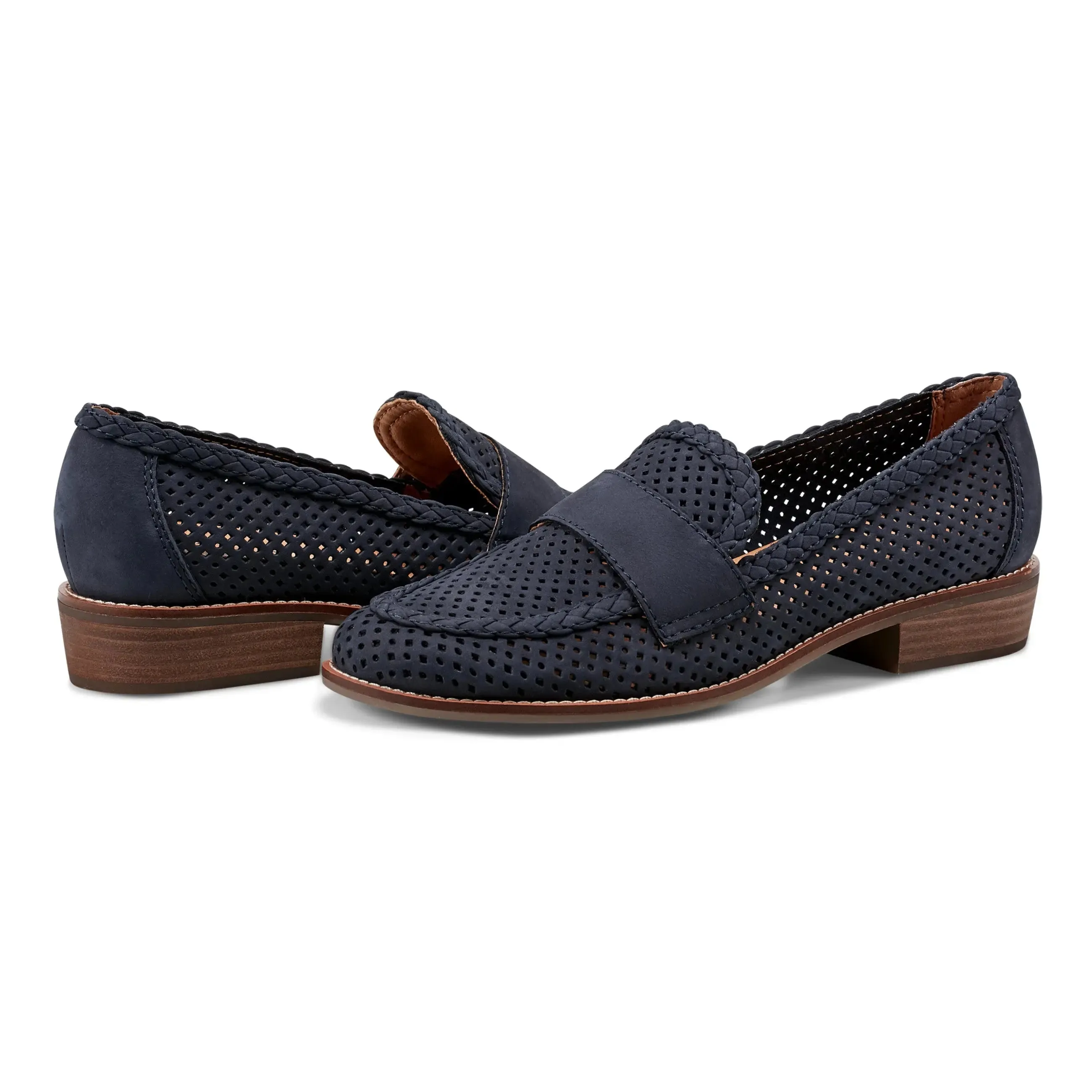 Evvie Casual Slip-On Perforated Loafers