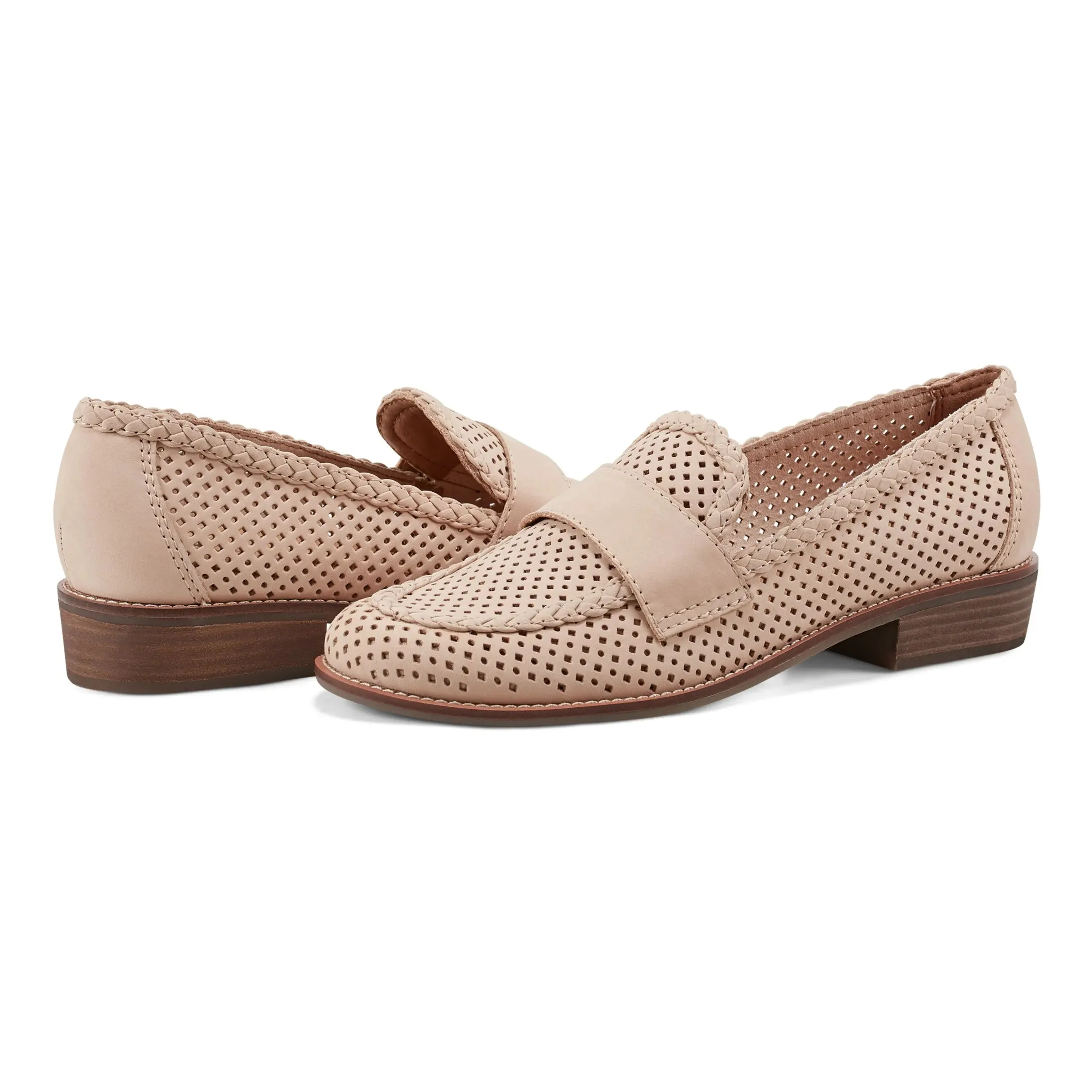 Evvie Casual Slip-On Perforated Loafers