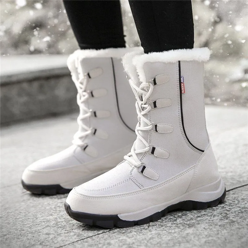 Groovywish Women Waterproof Non-slip Orthopedic Snow Boots