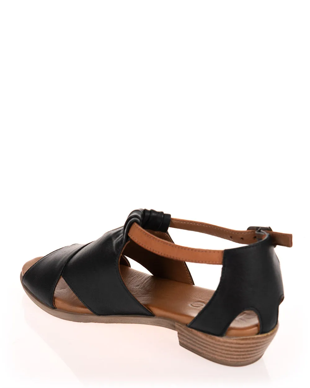 Mago Hayley Black/Coconut Leather Shoe