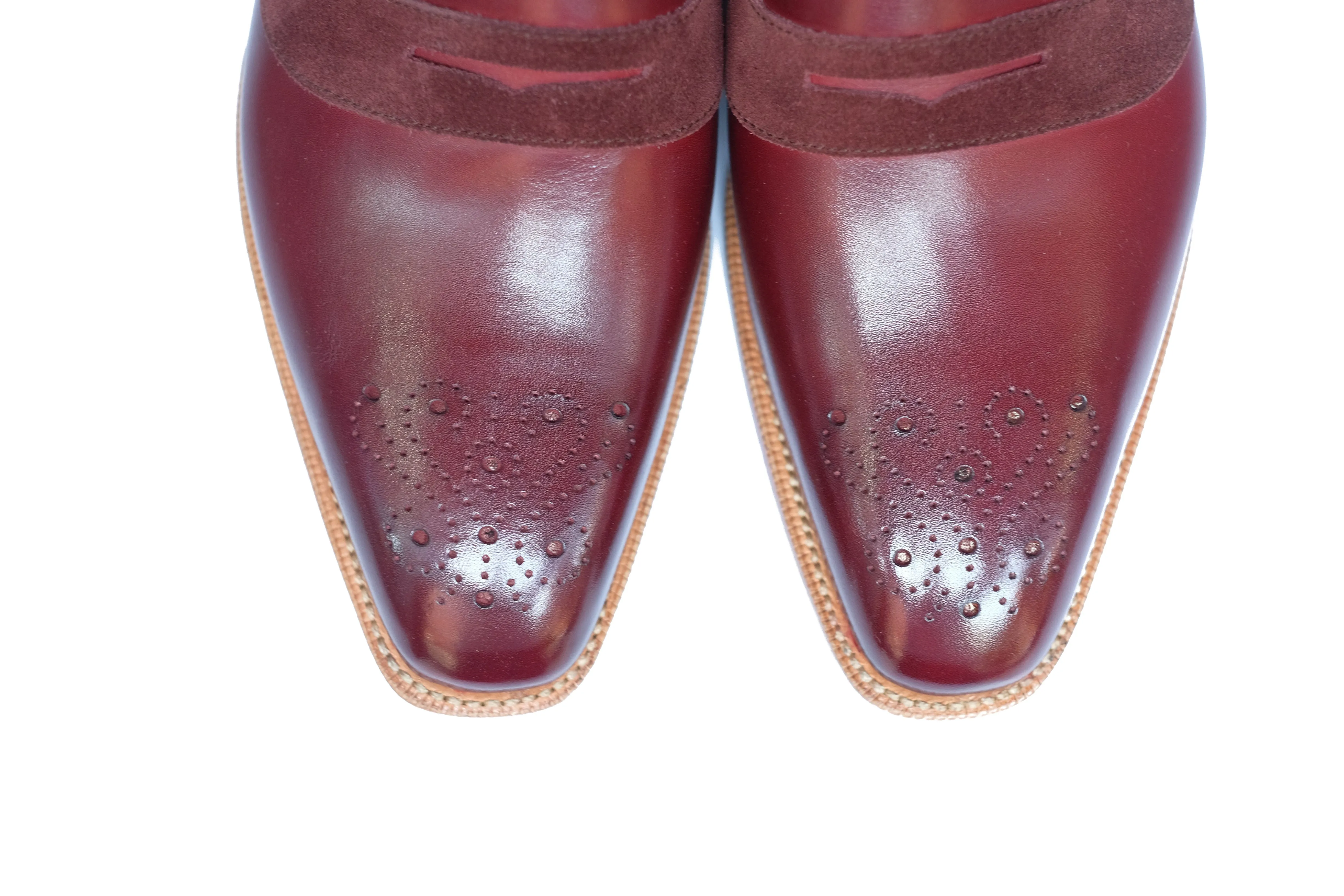 Marcos - MTO - Burgundy Calf / Burgundy Suede - LPB Last - Single Leather Sole