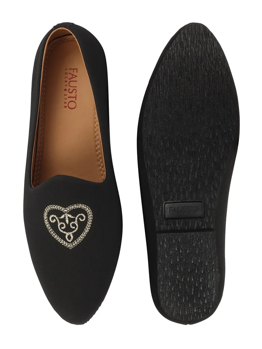 Mens Black Velvet Juttis & Mojaris with Traditional Embroidery - Slip-On Ethnic Footwear for Parties, Weddings, and Festivals