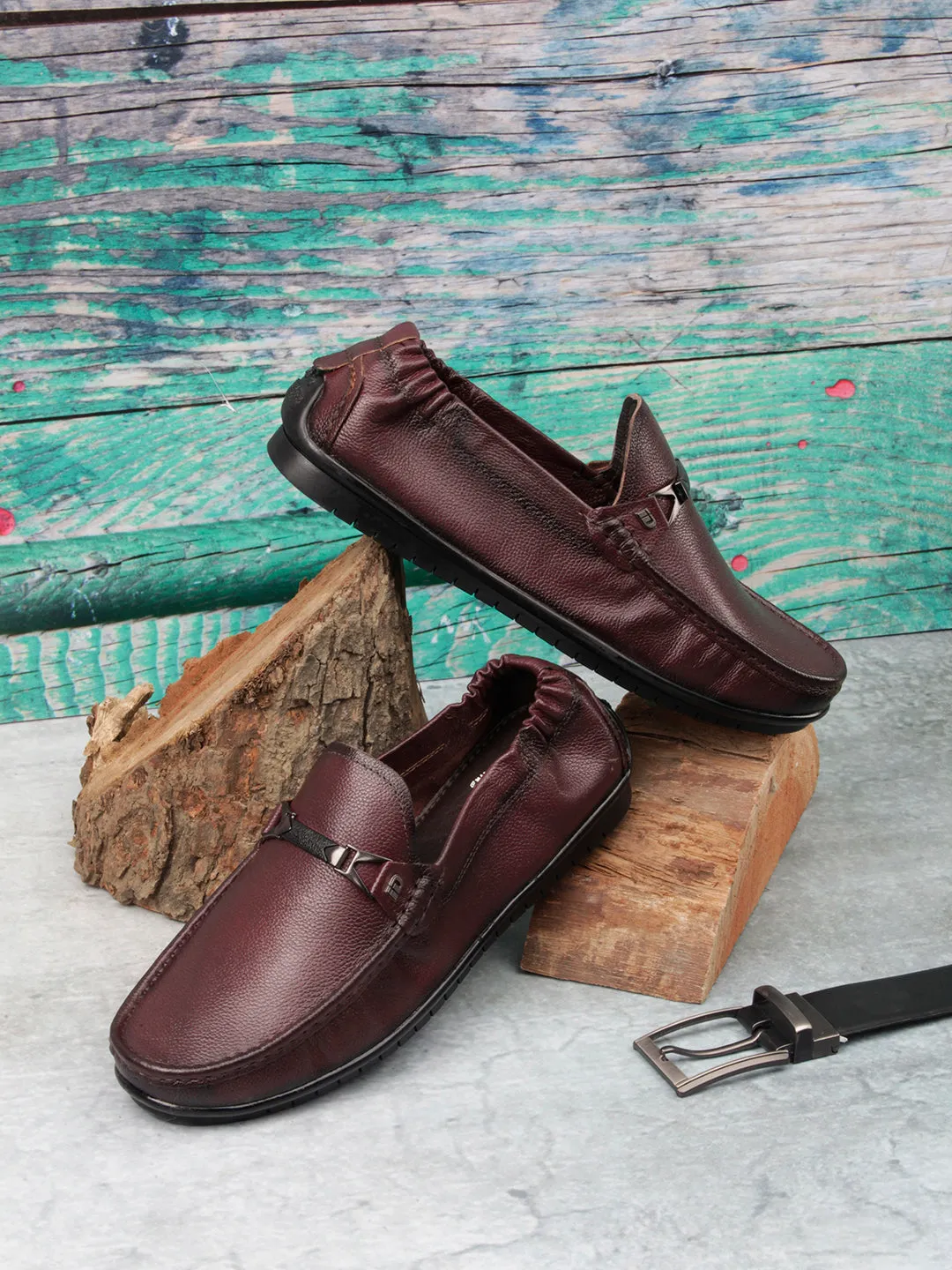 Men's Wine All Day Comfort Casual Loafer (ID1060)