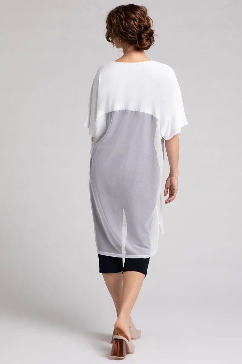 Mesh Cover Up | White