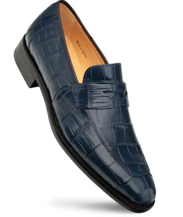 Mezlan Piccolo Alligator Penny Loafer Sport