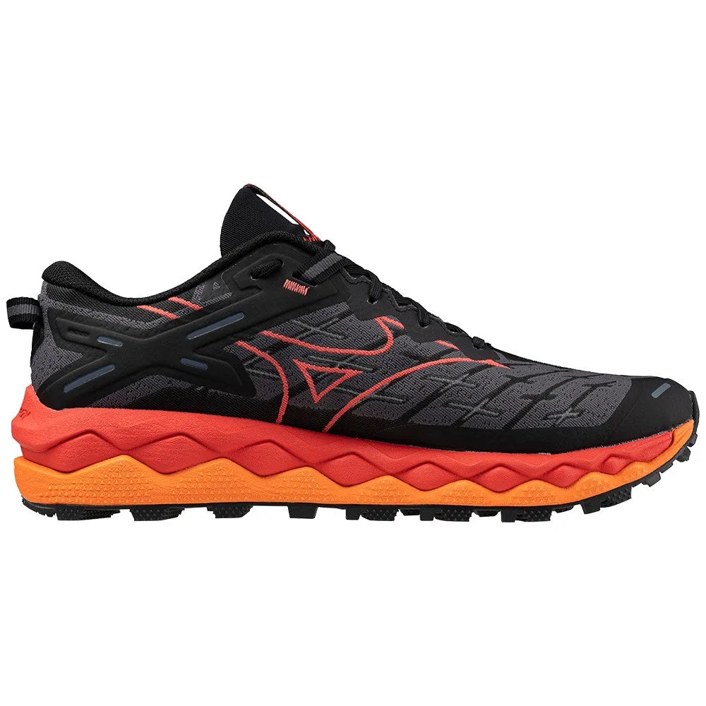 Mizuno Wave Mujin 10 (Mens) - Black/Cayenne/Nasturtium