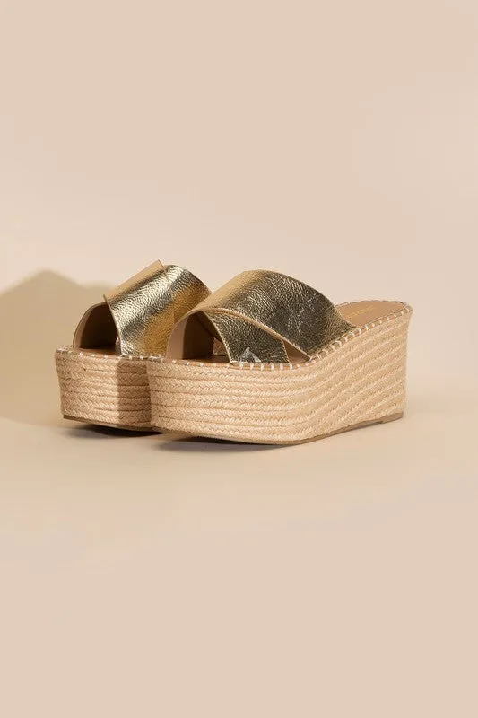 TOGETHER RAFFIA PLATFORMS [ONLINE EXCLUSIVE]