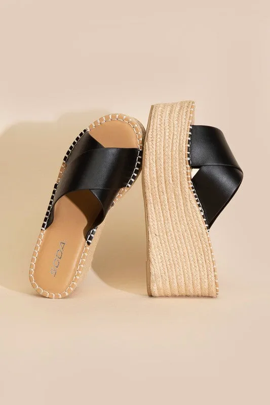 TOGETHER RAFFIA PLATFORMS [ONLINE EXCLUSIVE]