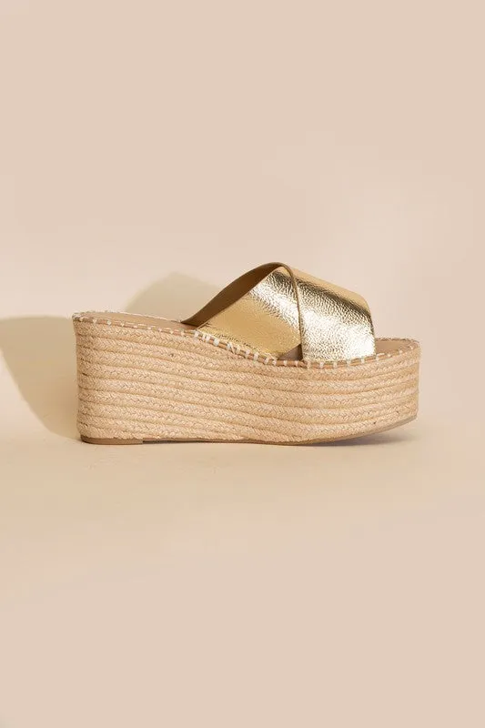 TOGETHER RAFFIA PLATFORMS [ONLINE EXCLUSIVE]