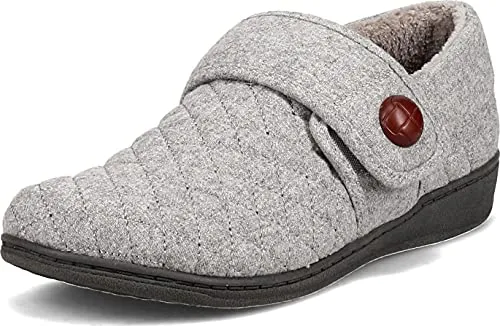 Vionic Women's Indulge Jackie Flannel Slip On Slipper