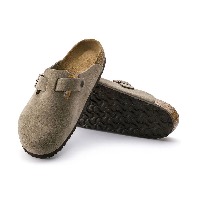 Women's Boston Soft Footbed Taupe Suede