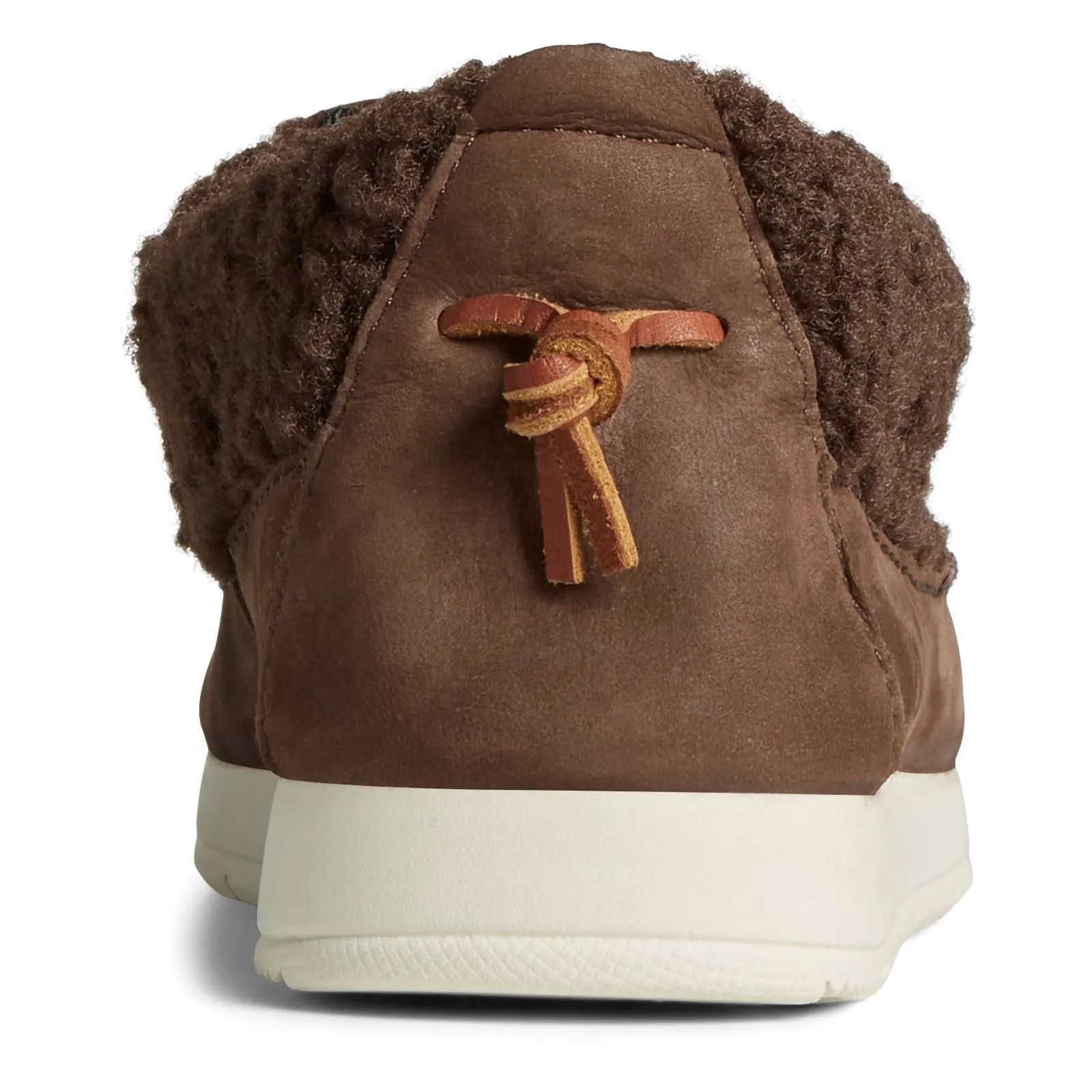 Women's Moc-Sider Leather Teddy Shoe Brown