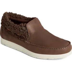 Women's Moc-Sider Leather Teddy Shoe Brown