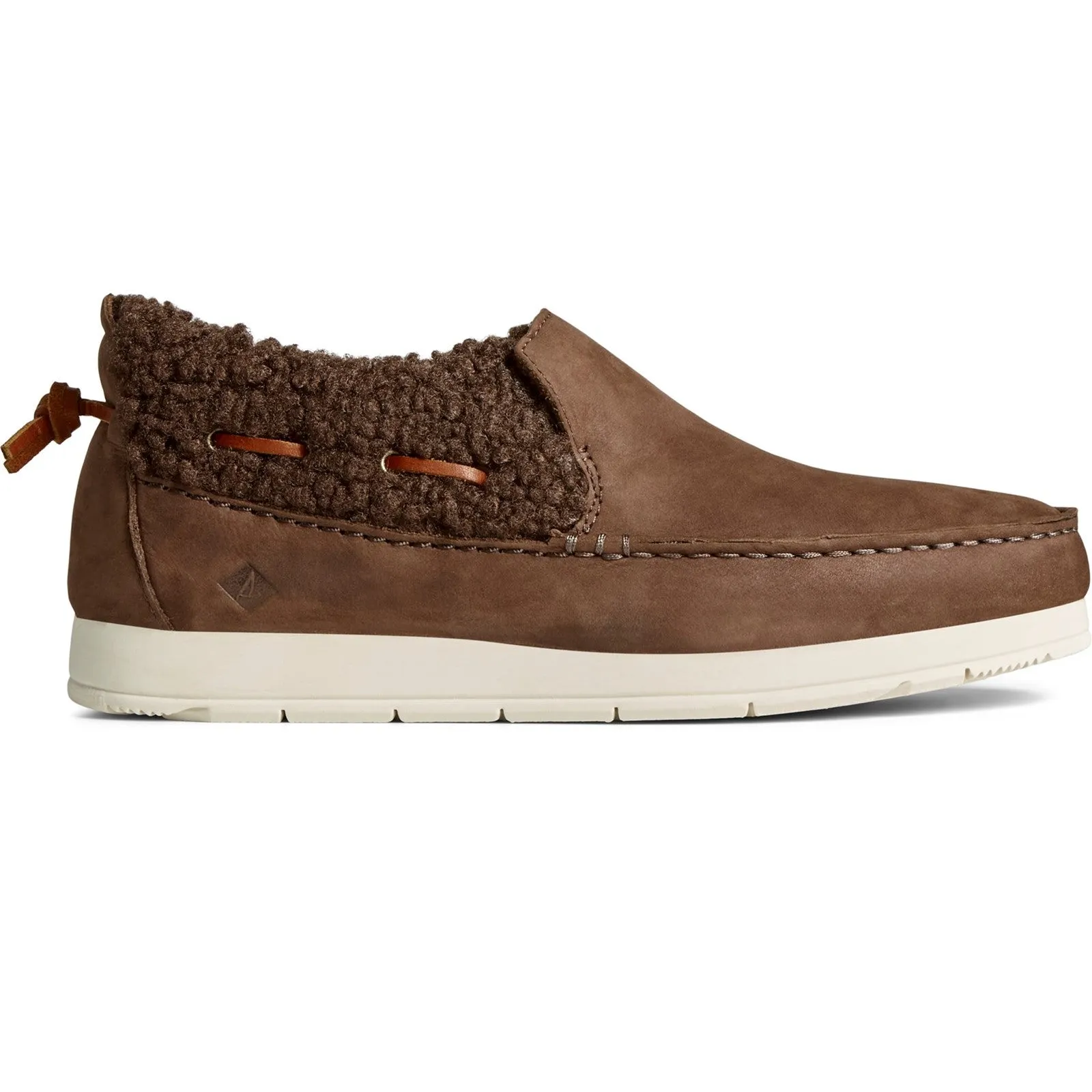 Women's Moc-Sider Leather Teddy Shoe Brown